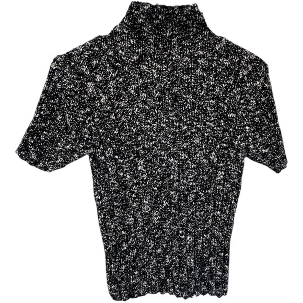 Emanuel Ungaro Black and Cream Knit Top